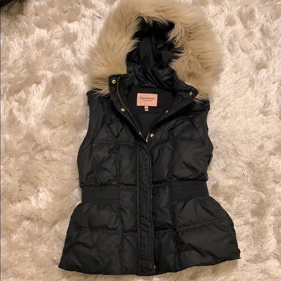 Juicy Couture Jackets & Blazers - Black Juicy Couture puffer vest size small